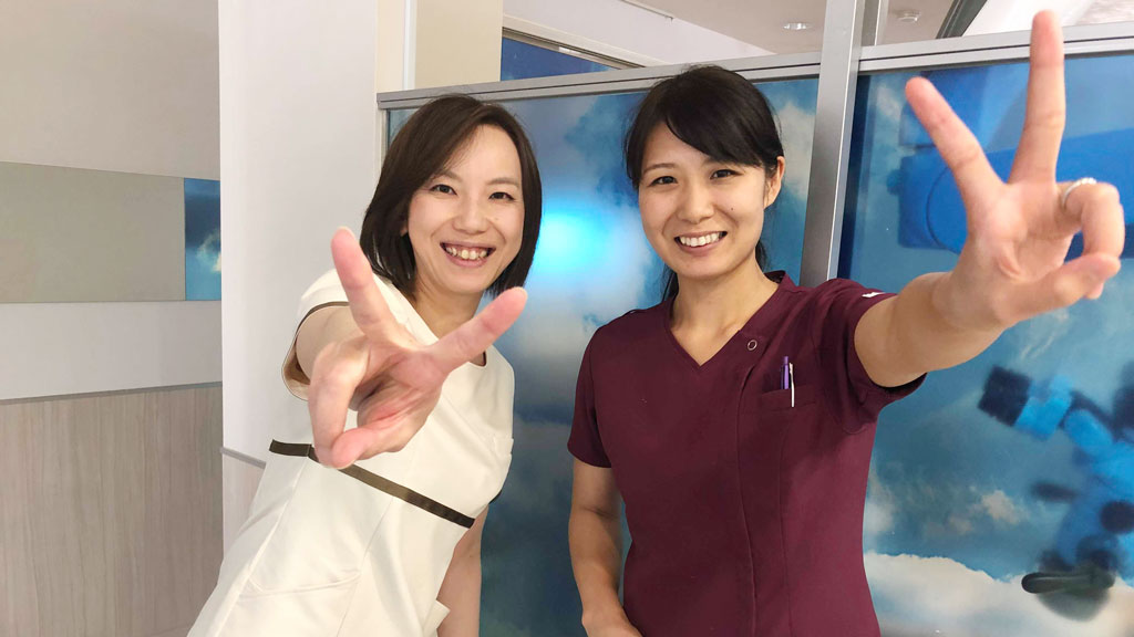 PASで一緒に学んだ歯科助手の田中さんと石井さん