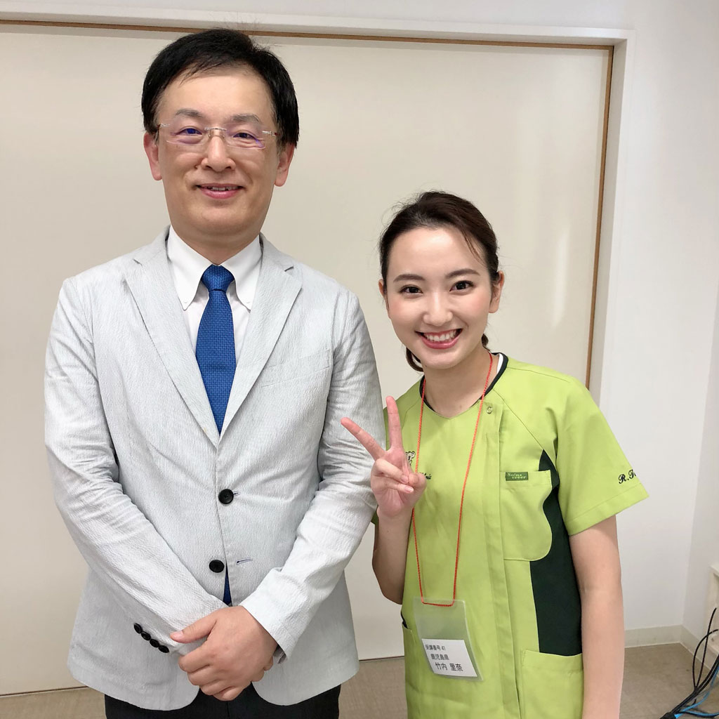糖尿病専門医の西田亙先生と竹内さん
